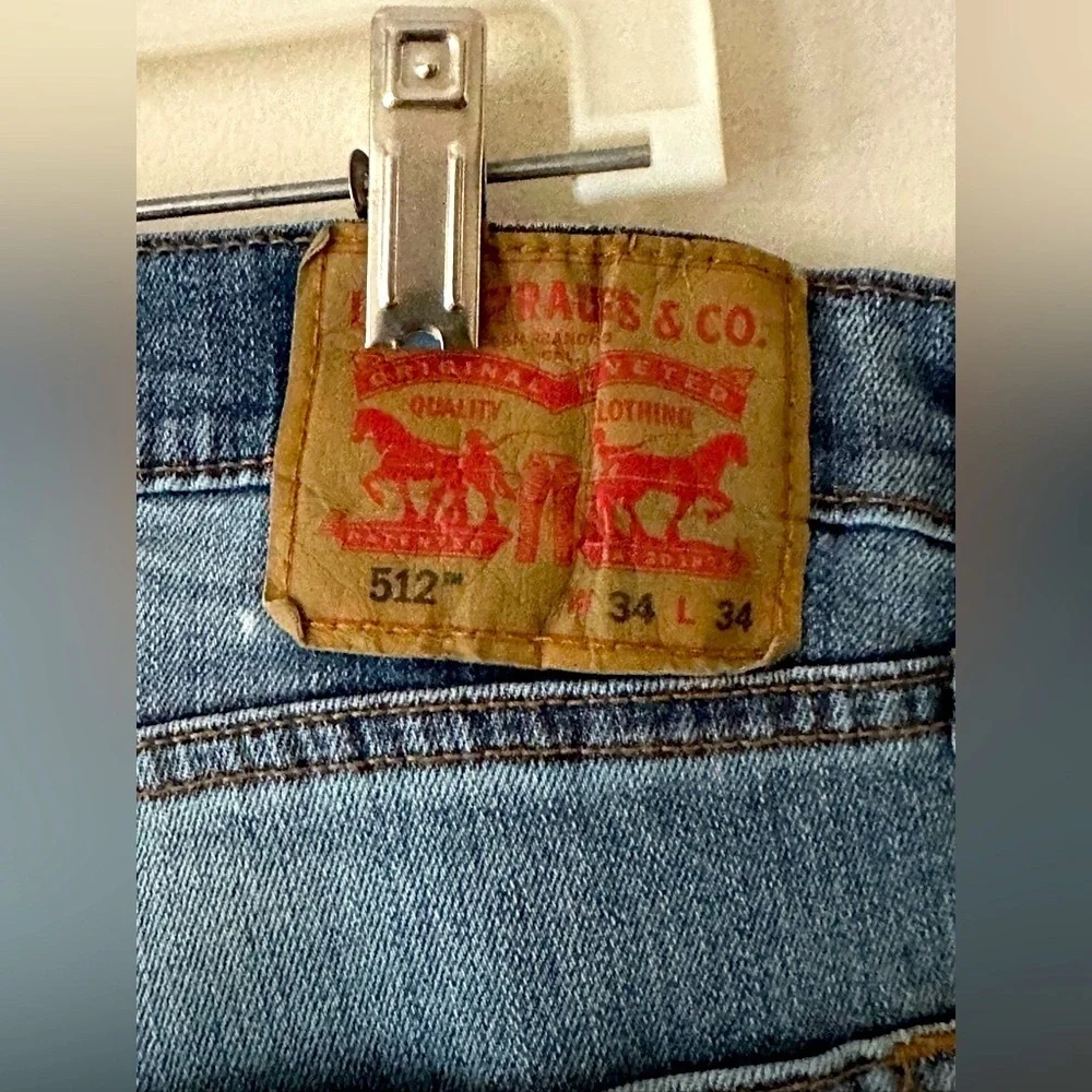 Levi’s Strauss & Co 512 Medium Wash Jeans W34 X L34 - Picture 5 of 16